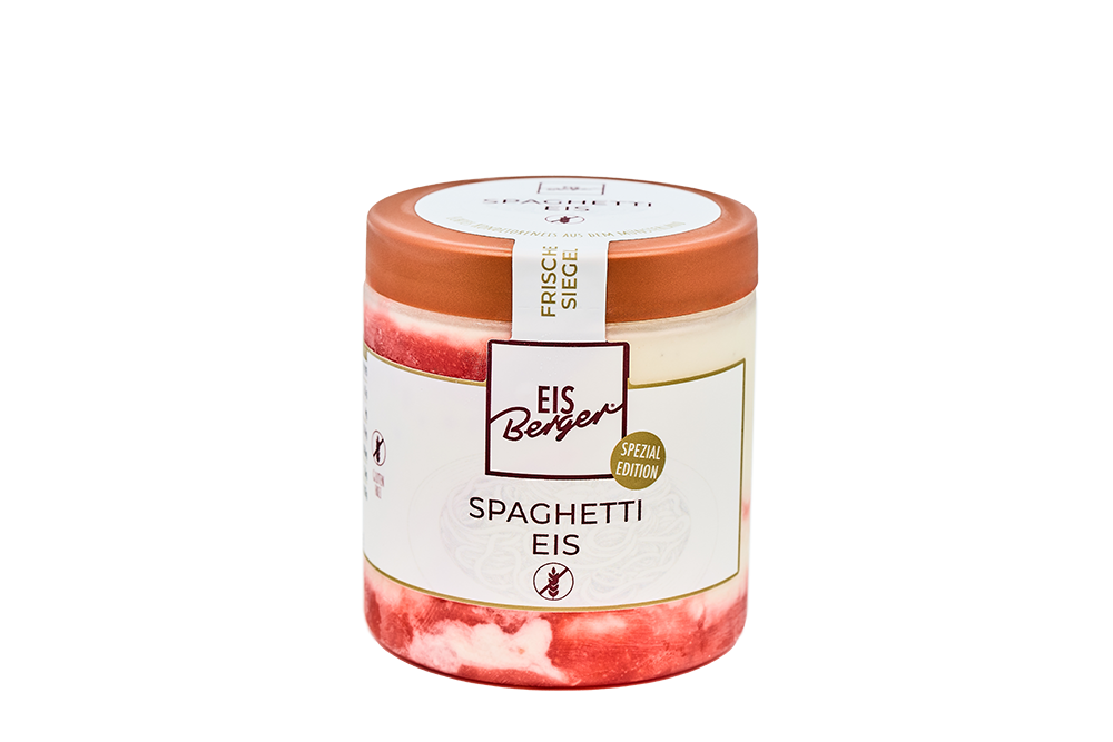 EisBerger Spaghetti Eis – aktuelle Verpackung