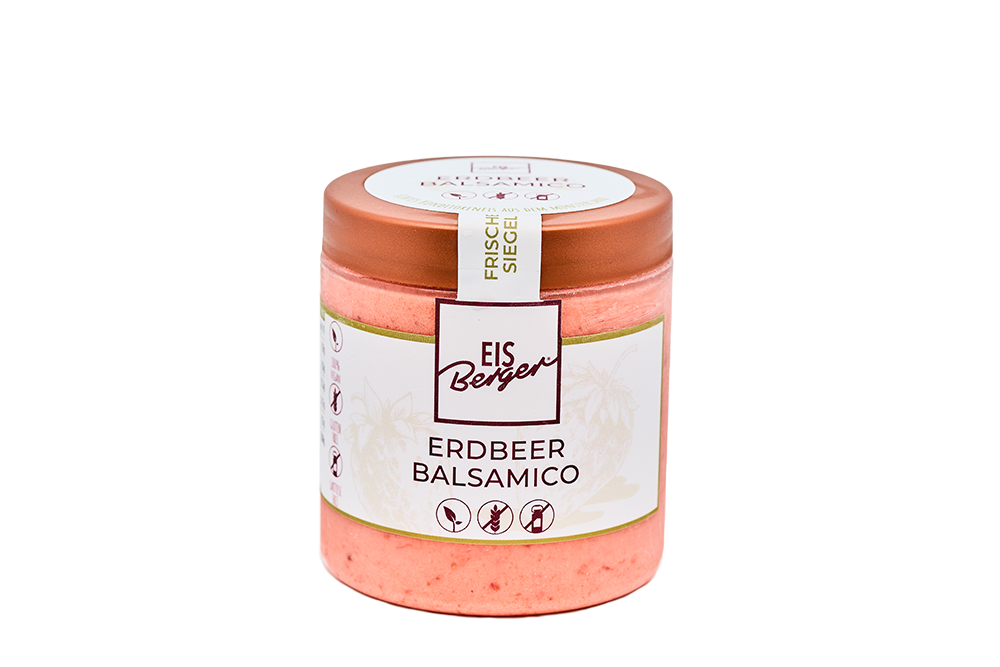 EisBerger Erdbeer Balsamico – aktuelle Verpackung