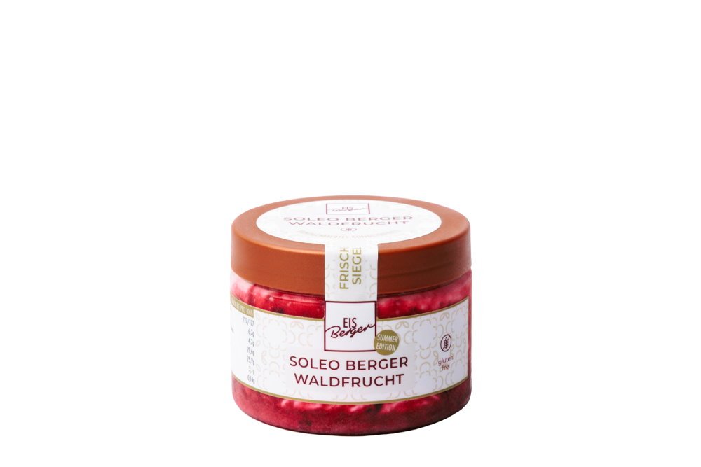 EisBerger Soleo Berger Waldfrucht – aktuelle Verpackung